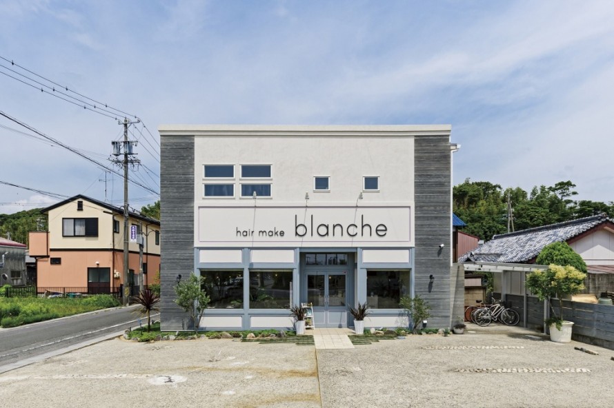 リニューアル　店舗改装　美容院　blanche　APOA