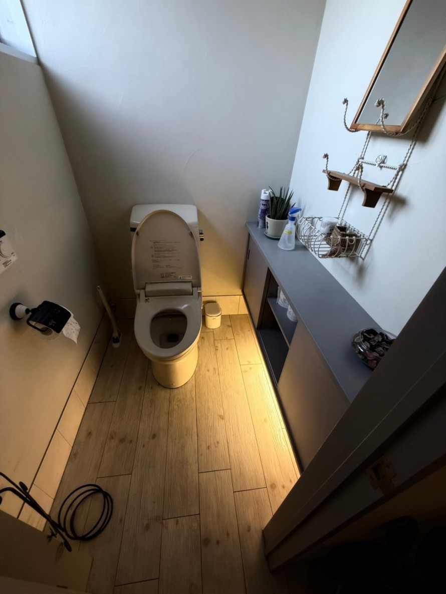 間接照明のトイレ